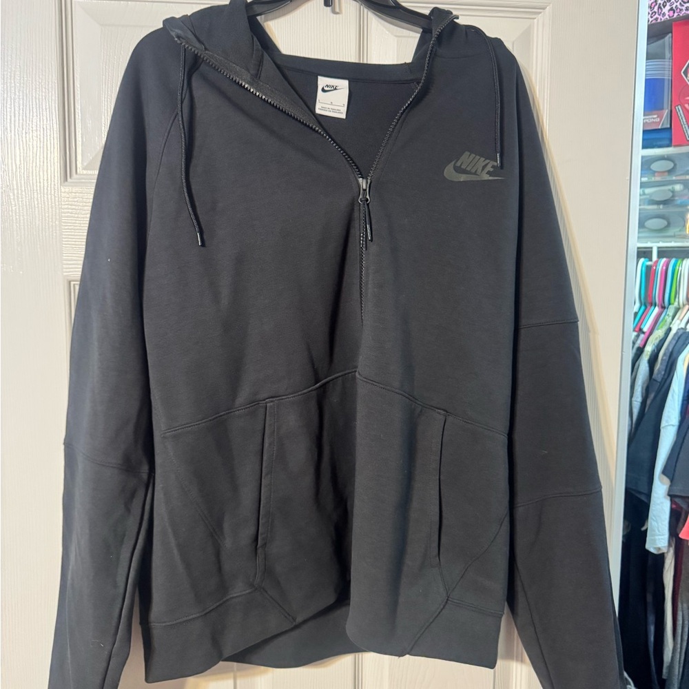 Nike Black Hooded Lightweight Jacket